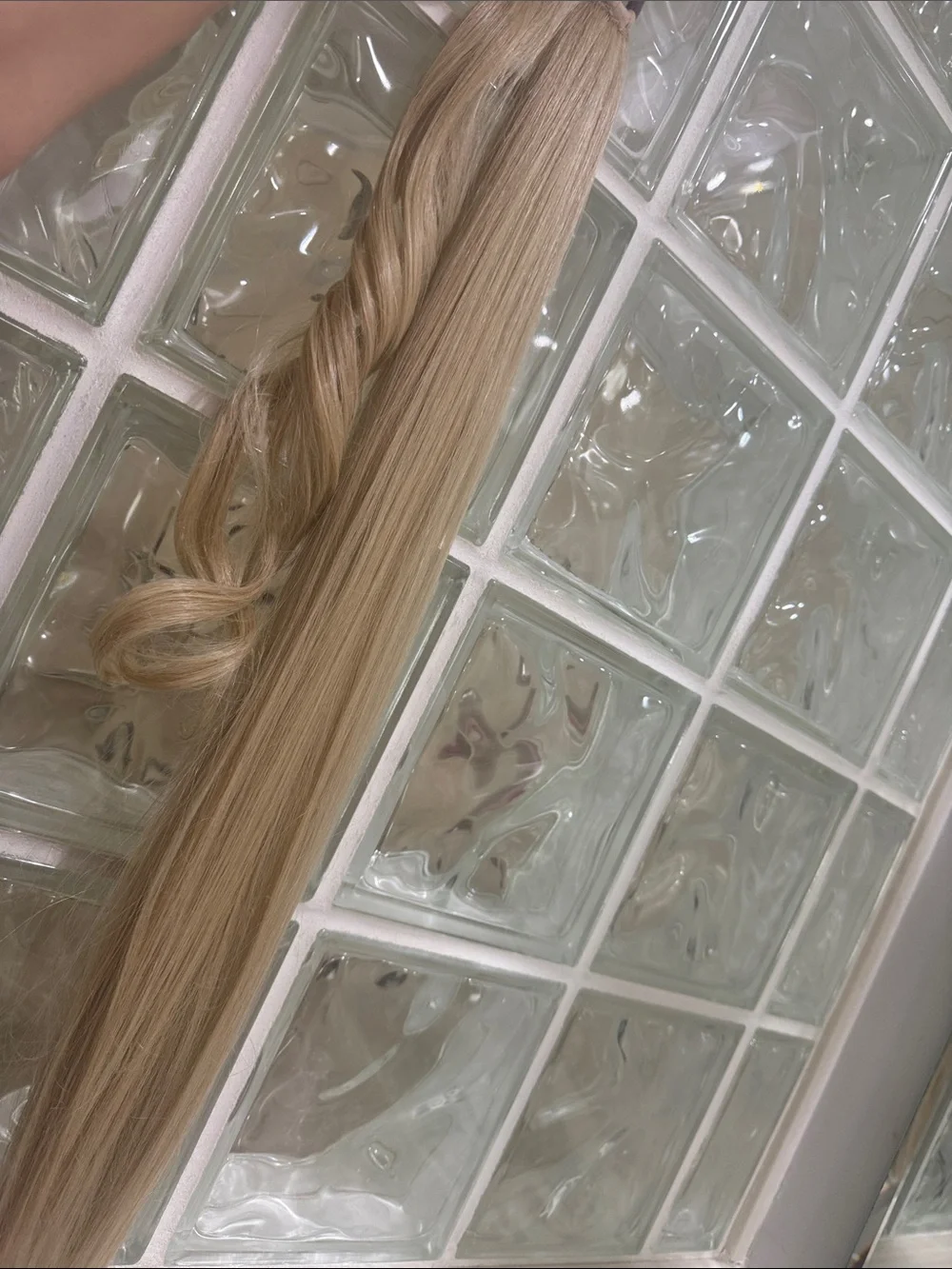 Braid Ponytail Extension CHAMPAGNE BLONDE warm light blonde